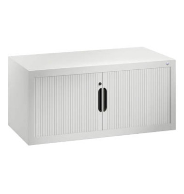 Aufsatzaktenschrank 3262-00/7035, abschlie&szlig;bar, 1 Ordnerh&ouml;he, lichtgrau, 100x45x42cm (BxHxT)
