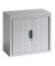 Aktenschrank 3251-00, Kunststoff/Stahl abschließbar, 2 OH, 80 x 72 x 42 cm, lichtgrau