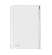 Dokumententasche 40410-00, A4, transparent farblos, Kunststoff, Gleitverschluss