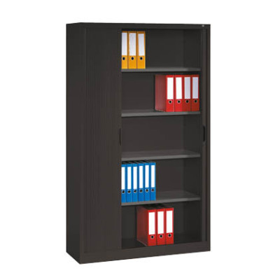 Aktenschrank 3202-00, Kunststoff/Stahl abschließbar, 5 OH, 100 x 198 x 42 cm, anthrazit