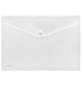 Dokumententasche - 40111-00, A4 quer, transparent farblos, Polypropylen (PP), Druckknopfverschluss