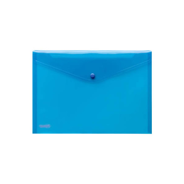 4250037417111 - Dokumententasche 40111-44 A4 transparent blau Polypropylen (PP) Druckknopfverschluss 4250037417111 10 Stück
