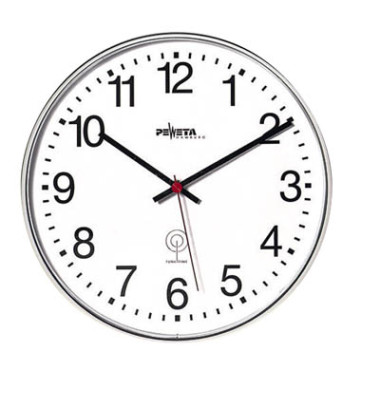  Wanduhr 51.130.313, mattsilber, &Oslash; 30 cm, rund, analog