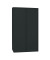 Aktenschrank EuroTambours™ PLUS ET412194S5433, Kunststoff/Stahl abschließbar, 5 OH, 120 x 198 x 43 cm, schwarz