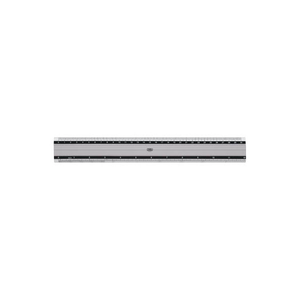 Aluminium cm und inch Skalierung M+R 18300000 Lineal 30 cm Aluminium cm und inch Skalierung M+R 18300000 Lineal 30 cm