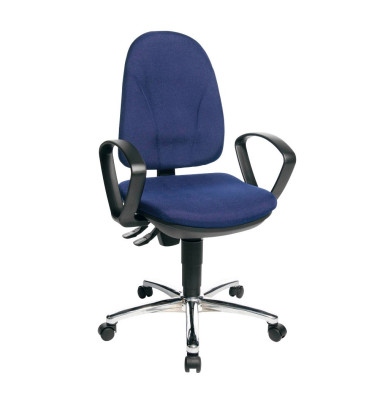 Bürodrehstuhl Steel Point 30 mit Armlehnen blau Bürodrehstuhl Steel Point 30 mit Armlehnen blau