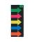 Haftmarker HN600, TRANSPARENT, 25x45mm, 5-farbig sortiert, ohne, Pfeil