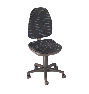 Bürodrehstuhl Point 30 ohne Armlehnen blau/schwarz Bürodrehstuhl Point 30 ohne Armlehnen blau/schwarz
