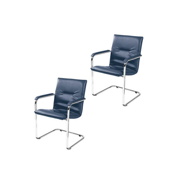 4045513003021 - Rumba blau Besucherstühle Kunstleder 4045513003021 RUMBA CHROM V53N 2 Stück 4045513003021 - Rumba blau Besucherstühle Kunstleder 4045513003021 RUMBA CHROM V53N 2 Stück