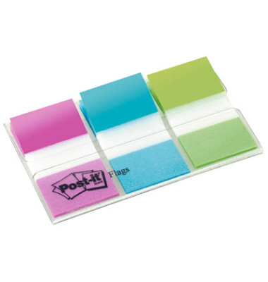 Haftmarker 680PBGEU, Index, 25,4x43,2mm, 3-farbig sortiert, ohne, Z-Notes, rechteckig
