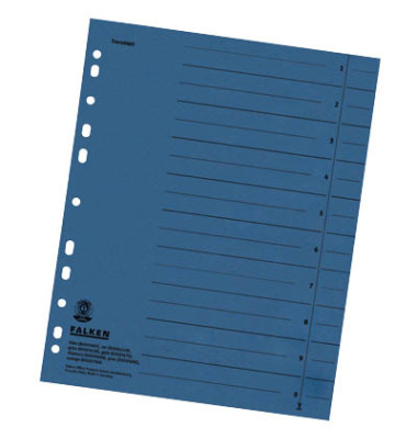 Trennbl&auml;tter 80001605 A4 blau 230g Karton
