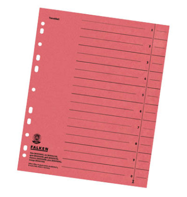 Trennblätter 8000 A4 rot 230g 100 Blatt Trennblätter 8000 A4 rot 230g 100 Blatt