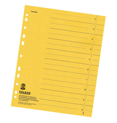 Trennblätter 8000 A4 gelb 230g 100 Blatt Trennblätter 8000 A4 gelb 230g 100 Blatt
