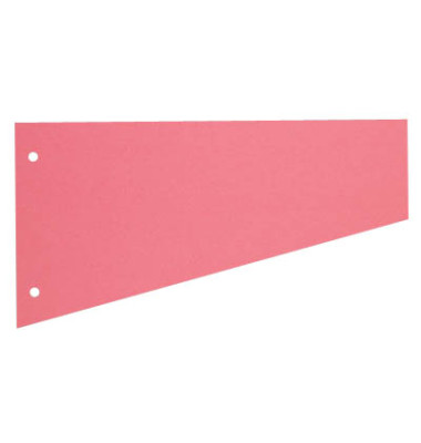 Trennstreifen 1083 Trapez rosa 190g gelocht 230x120mm 100 Blatt Trennstreifen 1083 Trapez rosa 190g gelocht 230x120mm 100 Blatt