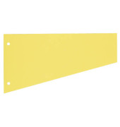 Trennstreifen 1083 Trapez gelb 190g gelocht 230x120mm 100 Blatt