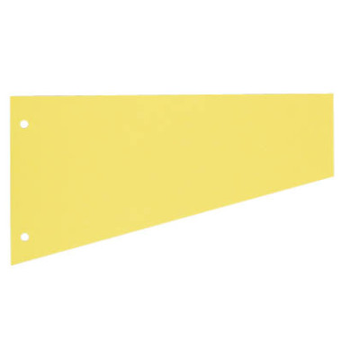 Trennstreifen 1083 Trapez gelb 190g gelocht 230x120mm 100 Blatt Trennstreifen 1083 Trapez gelb 190g gelocht 230x120mm 100 Blatt