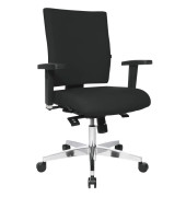 Bürostuhl Lightstar 10, schwarz / silber, bis 110kg