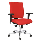 Bürodrehstuhl Lightstar 10 ohne Armlehnen rot