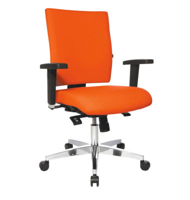 Bürodrehstuhl Lightstar 10 ohne Armlehnen orange