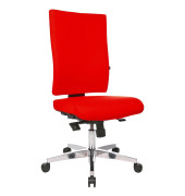 Bürodrehstuhl Lightstar 20 ohne Armlehnen rot