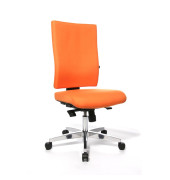 Bürodrehstuhl Lightstar 20 ohne Armlehnen orange