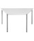 Schreibtisch, 74cm (H), 60/120x60cm (BxT), Trapezform, grau / dunkelgrau
