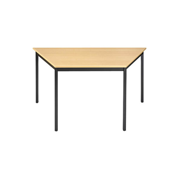 3700245505663 - Schreibtisch 147THN 65-130cm (H) 70 140x70cm (BxT) Trapezform buche   schwarz 3700245505663 SODEMATUB