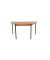 Schreibtisch, 74cm (H), 140x70cm (BxT), halbrund, buche / schwarz