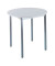 Schreibtisch, 74cm (H), 80x80cm (BxT), rund, grau / dunkelgrau