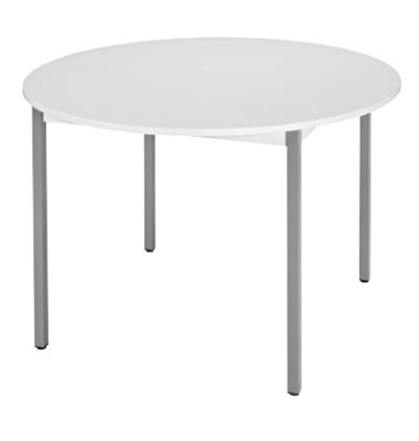 Head Schreibtisch 110r0gg Grau Rund, Stainless Steel Round Table Perth