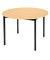 Schreibtisch, 74cm (H), 110x110cm (BxT), rund, buche / schwarz