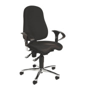 Bürodrehstuhl Sitness 10 mit Armlehnen schwarz