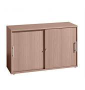 Aktenschrank V1752S/N/N/RE, abschlie&szlig;bar, 2 OH, nussbaum, 120x74,8x40cm