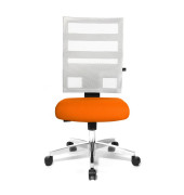 Bürodrehstuhl X-Pander ohne Armlehnen orange/weiß