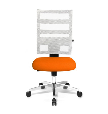 Bürodrehstuhl X-Pander ohne Armlehnen orange/weiß