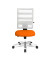 Bürostuhl X-Pander, orange/weiß / silber, bis 110kg