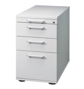 Standcontainer Solid mit Utensilienauszug 1 H&auml;ngeregisterauszug und 2 Schubladen lichtgrau