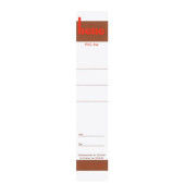 Rückenschilder 291660 29 x 158 mm weiß zum einstecken