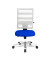 Bürostuhl X-Pander, blau/weiß / silber, bis 110kg