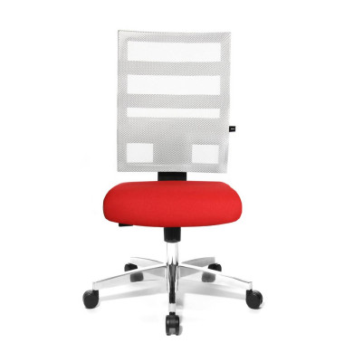 Bürodrehstuhl X-Pander ohne Armlehnen rot/weiß