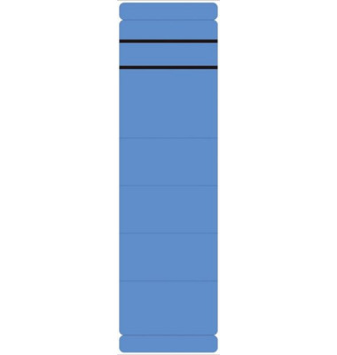 R&uuml;ckenschilder 5848, blau, breit/kurz, 59x190mm, selbstklebend, permanent 