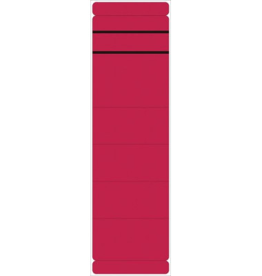 R&uuml;ckenschilder 5846, rot, breit/kurz, 59x190mm, selbstklebend, permanent 