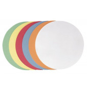 Moderationskarten UMZH2099, Ø 19,5cm, Kreis, 130g, farbig sortiert 