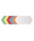 Moderationskarten UMZH92099, 20,5x9,5cm, Rhombus, 130g, farbig sortiert 