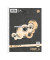 Collegeblock 044335020 Kleinformat, Muster, Lineatur 22 / liniert mit Rand innen, A5, 70g, grau, 80 Blatt