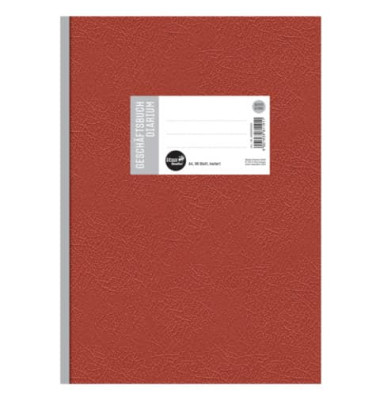 Geschäftsbuch 608397020, rot, A4, kariert, 70g, 96 Blatt / 192 Seiten
