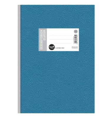 Geschäftsbuch 608397010 blau A4 liniert 70g 96 Blatt 192 Seiten