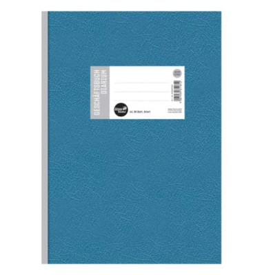 Geschäftsbuch 608397010, blau, A4, liniert, 70g, 96 Blatt / 192 Seiten