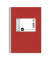 Geschäftsbuch 608398020, rot, A5, kariert, 70g, 96 Blatt / 192 Seiten