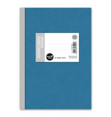 Geschäftsbuch 608398010, blau, A5, liniert, 70g, 96 Blatt / 192 Seiten